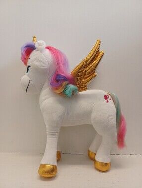 Barbie Dreamtopia Rainbow Unicorn Pegasus Plush Horse Animal 15"